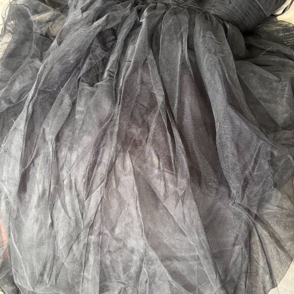 Black Tulle Sleeveless Maxi Dress - Picture 6 of 6